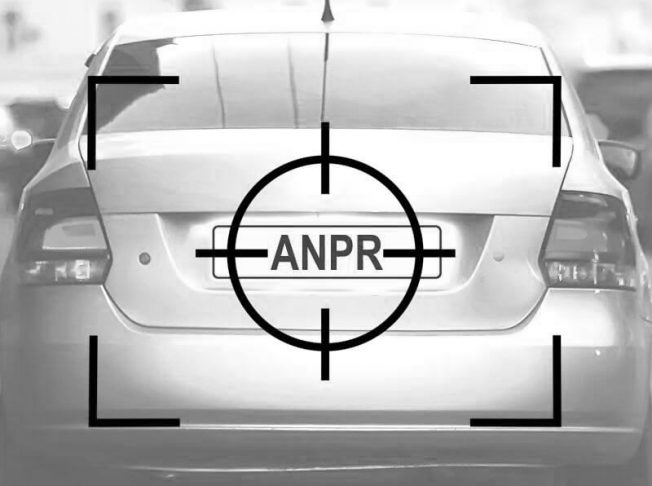 Car in crosshairs